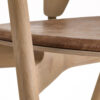 Woodpecker 19008 Oak Eco leather cognac profile